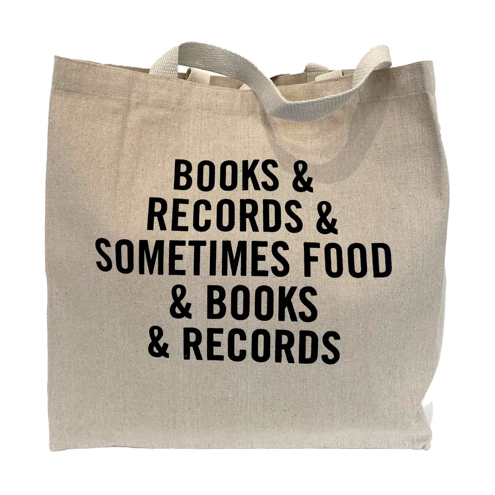 Image of Books & Records & Sometimes Food Tote