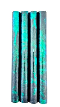 Image 2 of ‘Crab Nebula’  Makers Blank! Black shimmery to sparkling hues of blue-to-green Color shift!