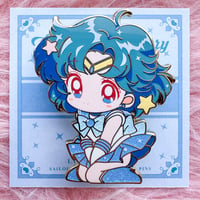 Image 1 of Sailor Mercury Chibi Pin (Pre-sale)💙