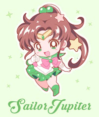 Image 3 of Sailor Jupiter Chibi Pin (Pre-sale)💚