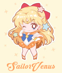 Image 3 of Sailor Venus Chibi Pin (Pre-sale)🧡