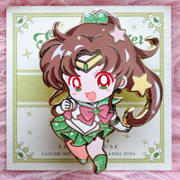Image 1 of Sailor Jupiter Chibi Pin (Pre-sale)💚