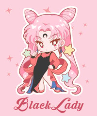 Image 3 of Black Lady Chibi Pin (Pre-sale)🖤