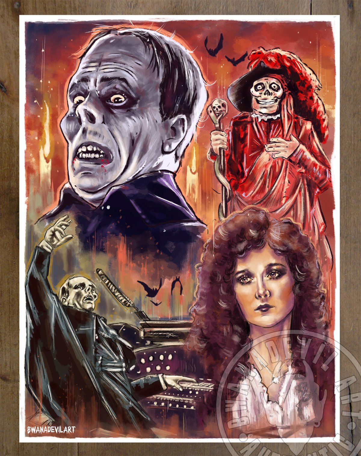 Image of The Phantom of the Opera 9x12 in. Art Prints