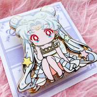 Image 2 of Queen Serenity Chibi Pin (Pre-sale)🤍