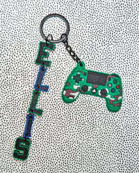 Personalized Name Gamer Keychain 