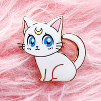 Image 3 of Luna & Artemis Cats Pin