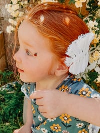 Image 4 of New Style Feather Macrame Hair Clip