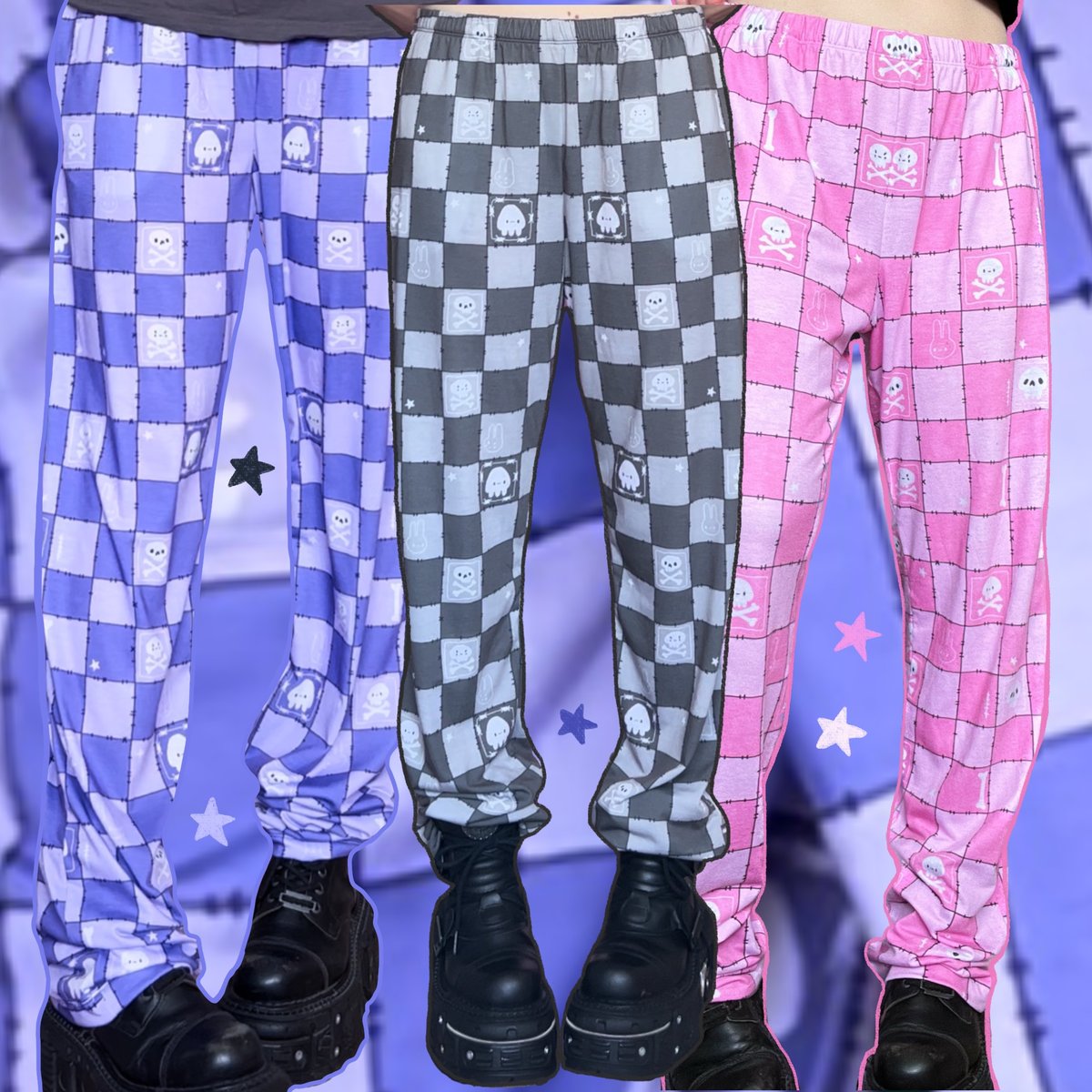Image of Comfy Checkerboard Bottoms (made 2 order)