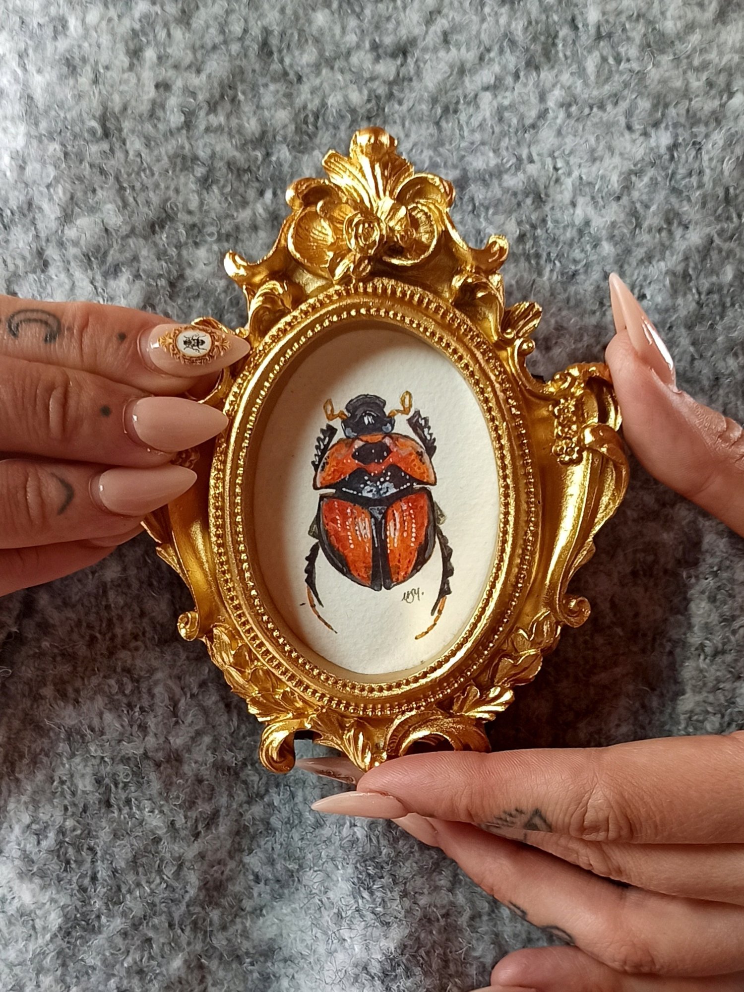 Image of Mini Original Dung Beetle with frame