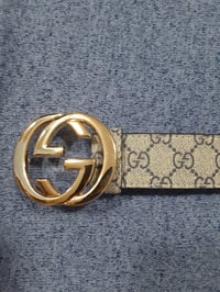 Image 6 of Gucci Belt Blue/Gold