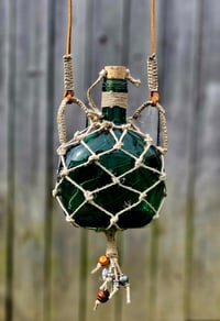 Image 2 of Glass bottle Hemp wrap Shoulder strap