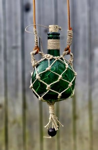 Image 3 of Glass bottle Hemp wrap Shoulder strap