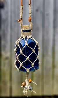 Image 4 of Glass bottle Hemp wrap Shoulder strap