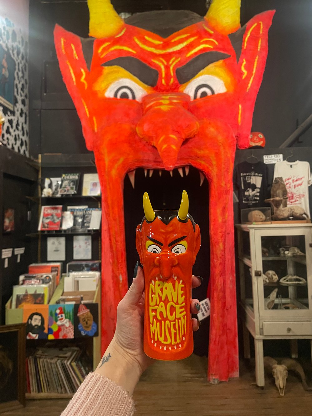 Graveface Museum DEVIL'S GATE 12oz Mug - Hellfire Red Edition