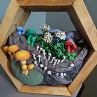 Image 1 of Multi-mushroom Hexagon Wall Hanging