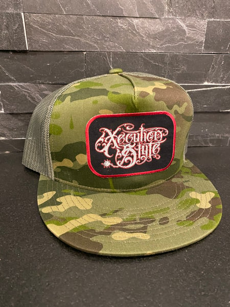 Image of XecutionStyle logo snapback trucker  hat 