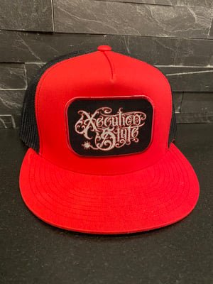 Image of XecutionStyle logo snapback trucker  hat 