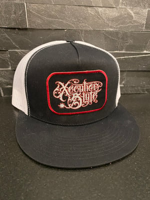 Image of XecutionStyle logo snapback trucker  hat 