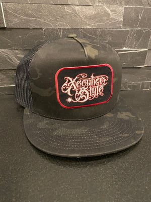 Image of XecutionStyle logo snapback trucker  hat 