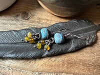 Image 14 of Blue and Yellow earrings/ n378