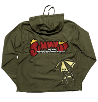 Image 1 of Green Flame Windbreaker (48 Hour Pre-Order)