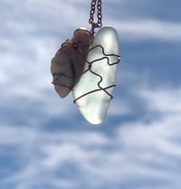 Image 1 of Pig’s Tooth and Sea Glass Necklace