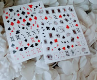 Image 1 of Playing Cards Nail Stickers