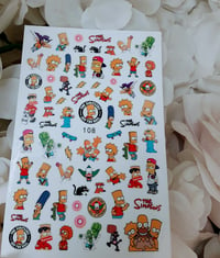 Image 2 of Cartoon Family Nail Stickers 