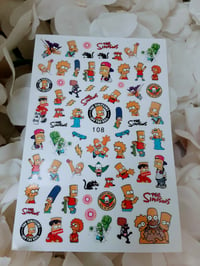 Image 1 of Cartoon Family Nail Stickers 