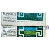 Image 2 of Retro Craft Wallet - Blue and Green Mosaic