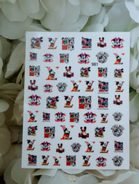 Image 1 of Designed Mouse Nail Stickers 