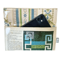 Image 1 of Retro Craft Wallet - Blue and Green Mosaic