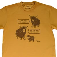 Image 1 of Wee Calf Mustard T-shirt