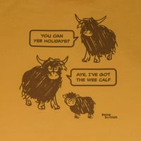 Image 2 of Wee Calf Mustard T-shirt