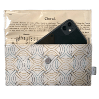 Image 2 of Wallpaper and Sheet Music Wallet - Celtic Weave + Bach