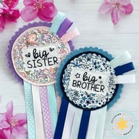 Image 1 of Liberty Fabric Big Brother/Sister Rosette