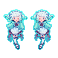 Image 2 of ✧  Mint Fantome "Maid Mint"  Acrylic Charm ✧