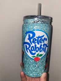 Image 1 of Peter rabbit acrylic can snowglobe 