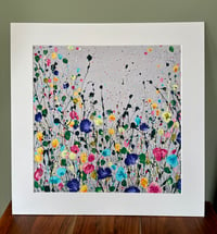 Image 2 of 'WILD COTTAGE GARDEN' LIMITED EDITION SQUARE PRINT