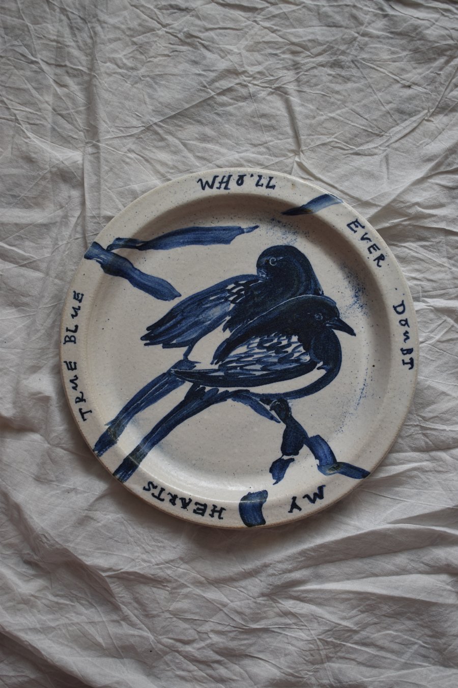 Image of True Blue Magpie Plate