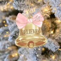 Bell Tree Ornament- Pink