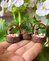 Miniature chocolate basket 1:12 scale