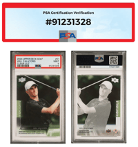 Image 1 of 2024 UPPER DECK GOLF #51 WILL ZALATORIS CLEAR CUT PSA 9 MINT