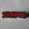 Exodus logo pin