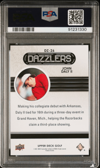 Image 3 of 2024 UPPER DECK GOLF DAZZLERS #DZ26 JOHN DALY II BLUE PSA 10