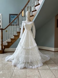 Image 1 of 1970s Lace Wedding Dress