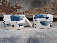 Image 2 of WHITE-BLUE ESPRESSO CUPS