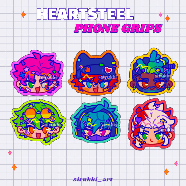 PRE-ORDER! Heartsteel phone grips
