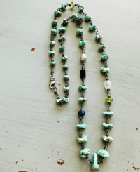 Image 3 of flash sale . boho rosary style turquoise necklace